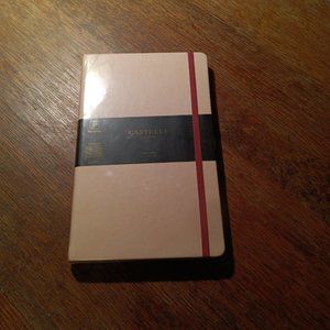 Castelli Milano Pink Notebook with Red Elastic Enclosure